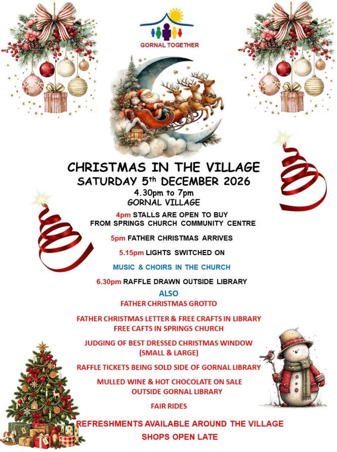 Gornal Together - Christmas in The Village 2026